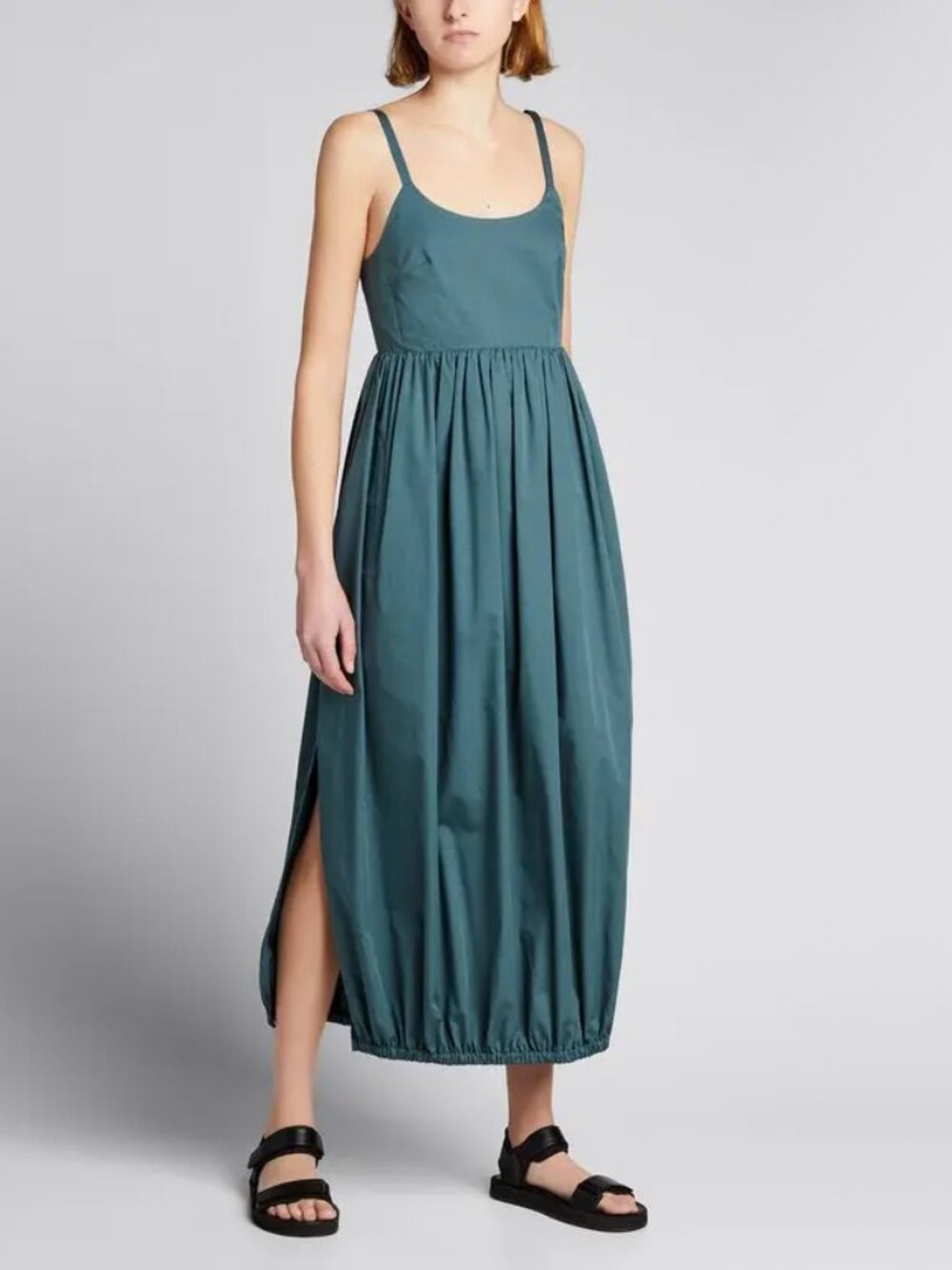 Tibi Eco-Poplin Dress with Low Back, size 8